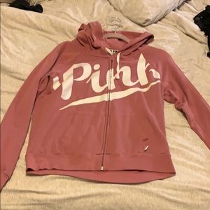 PINK pink zip up